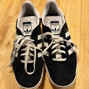 Adidas Gazelle Bold Black and White Sneakers | Monochrome Athletic Shoes